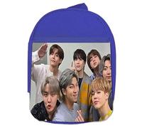 MERCHANDMANIA MOCHILA AZUL cantantes kpop run bts yet to come butter on colegio picnic excursión deporte niños