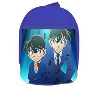 MERCHANDMANIA MOCHILA AZUL DETECTIVE CONAN ANIME SERIE colegio picnic excursión deporte niños