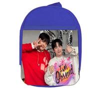 MERCHANDMANIA MOCHILA AZUL exo kpop chicos 2025 discografia love shot colegio picnic excursión deporte niños