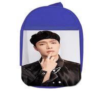 MERCHANDMANIA MOCHILA AZUL EXO personaje kpop cantante 2025 Lay Zhang colegio picnic excursión deporte niños