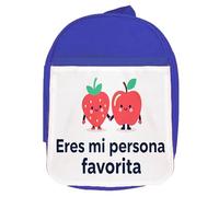 MERCHANDMANIA Mochila Azul frase bonita amor san valentin aniversario novio novia pareja te quiero colegio picnic excursión deporte niños