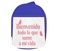 MERCHANDMANIA Mochila Azul frase bonita consejo positivo amistad colegio picnic excursión deporte niños