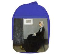 MERCHANDMANIA Mochila Azul James Abbott McNeill Whistler, Arreglo en gris y negro colegio picnic excursión deporte niños