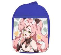 MERCHANDMANIA Mochila Azul juego anime rpg personaje zenless zone zero nicole colegio picnic excursión deporte niños