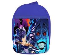 MERCHANDMANIA Mochila Azul serie anime manhwa solo leveling accion mazmorras colegio picnic excursión deporte niños