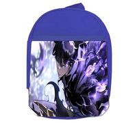 MERCHANDMANIA Mochila Azul serie anime manhwa solo leveling sun jing-woo colegio picnic excursión deporte niños