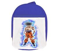 MERCHANDMANIA MOCHILA AZUL ultra guerrero poder instinto aura cargando colegio picnic excursión deporte niños