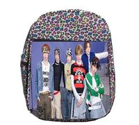 MERCHANDMANIA Mochila lunares estampada album cantantes cancion hey! Hey! Last festival colegio picnic excursión deporte niños