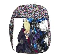 MERCHANDMANIA Mochila lunares estampada anime serie Trigun Stargaze vash stampede colegio picnic excursión deporte niños