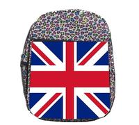 MERCHANDMANIA MOCHILA LUNARES ESTAMPADA BANDERA INGLATERRA LONDRES ingles reino unido uk colegio picnic excursión deporte niños