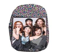 MERCHANDMANIA Mochila lunares estampada cantantes famosas grupo mundial crazy fearless colegio picnic excursión deporte niños