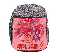 MERCHANDMANIA Mochila lunares estampada chicas anime fairy tail rias dxd ranma steins gate colegio picnic excursión deporte niños