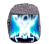 MERCHANDMANIA MOCHILA LUNARES ESTAMPADA guerrero transformacion poder oscuro instinto colegio picnic excursión deporte niños