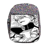MERCHANDMANIA Mochila lunares estampada serie anime dr stone temp 4 personaje stanley colegio picnic excursión deporte niños