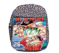 MERCHANDMANIA Mochila lunares estampada serie anime dr stone temp 4 senku astronauta ciencia colegio picnic excursión deporte niños