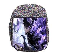 MERCHANDMANIA Mochila lunares estampada serie anime manhwa solo leveling sun jing-woo colegio picnic excursión deporte niños