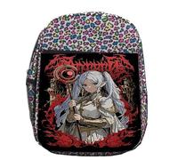 MERCHANDMANIA Mochila lunares estampada sousou no frieren anime logo personaje isekai colegio picnic excursión deporte niños