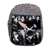 MERCHANDMANIA MOCHILA LUNARES ESTAMPADA straykids chicos kpop walkin on water concierto colegio picnic excursión deporte niños