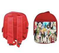 MERCHANDMANIA MOCHILA ROJA ANIME LOS 7 PECADOS CAPITALES MANGA SERIE colegio picnic excursión deporte niños