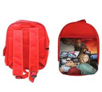 MERCHANDMANIA Mochila Roja anime serie Darwin Jihen primate mono zoo animal colegio picnic excursión deporte niños