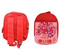 MERCHANDMANIA Mochila Roja chicas anime fairy tail rias dxd ranma steins gate colegio picnic excursión deporte niños