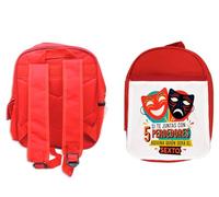 MERCHANDMANIA Mochila Roja frase incomoda verdad consejo amistad amigos colegio picnic excursión deporte niños