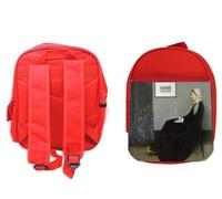 MERCHANDMANIA Mochila Roja James Abbott McNeill Whistler, Arreglo en gris y negro colegio picnic excursión deporte niños