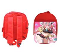 MERCHANDMANIA Mochila Roja juego anime rpg personaje genshin impact varesa colegio picnic excursión deporte niños