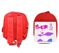 MERCHANDMANIA MOCHILA ROJA ranma 1/2 serie oso panda genma saotome colegio picnic excursión deporte niños