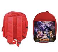 MERCHANDMANIA Mochila Roja serie anime dr stone cuarta saga temporada personajes colegio picnic excursión deporte niños