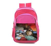 MERCHANDMANIA Mochila Rosa adulto anime serie Darwin Jihen primate mono zoo animal colegio picnic excursión deporte adolescentes