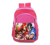MERCHANDMANIA Mochila Rosa adulto anime serie Kamen Riders retro dibujos lucha colegio picnic excursión deporte adolescentes