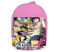 MERCHANDMANIA Mochila Rosa akane banashi geisha serie manga sirvientas modernas colegio picnic excursión deporte niños