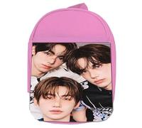 MERCHANDMANIA Mochila Rosa album cantantes head shoulders knees toes colegio picnic excursión deporte niños