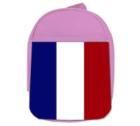 MERCHANDMANIA MOCHILA ROSA BANDERA DE FRANCIA LIBERTAD igualdad fraternidad colegio picnic excursión deporte niños