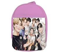 MERCHANDMANIA Mochila Rosa bts grupo kpop fanart anime Dyonisus ProMeTheUs colegio picnic excursión deporte niños