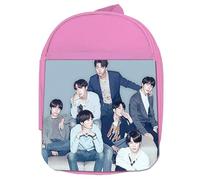 MERCHANDMANIA MOCHILA ROSA bts kpop chicos 2025 let me know winter ahead colegio picnic excursión deporte niños