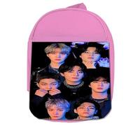 MERCHANDMANIA MOCHILA ROSA BTS music bank world tour KCON gira mundial colegio picnic excursión deporte niños
