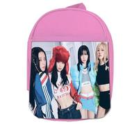 MERCHANDMANIA Mochila Rosa cantantes chicas grupo DDU-DU DDU-DU colegio picnic excursión deporte niños
