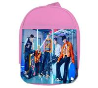 MERCHANDMANIA MOCHILA ROSA cantantes kpop ndx Lee Hiroto Hwang Kang Park colegio picnic excursión deporte niños