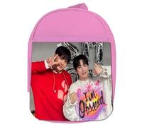 MERCHANDMANIA MOCHILA ROSA exo kpop chicos 2025 discografia love shot colegio picnic excursión deporte niños
