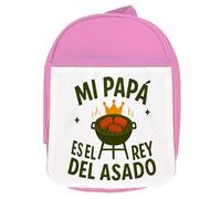 MERCHANDMANIA Mochila Rosa Frase bonita picnic papa barbacoa jardin dia del padre regalo colegio picnic excursión deporte niños