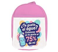 MERCHANDMANIA Mochila Rosa frase graciosa ligar amor ligoteo cuerpazo chiste colegio picnic excursión deporte niños
