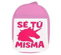 MERCHANDMANIA Mochila Rosa frase motivadora se tu misma carácter psicologia colegio picnic excursión deporte niños