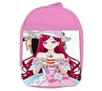MERCHANDMANIA Mochila Rosa Higeki no Genkyou to Naru serie villana heroína colegio picnic excursión deporte niños