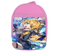 MERCHANDMANIA Mochila Rosa juego anime rpg personaje zenless zone zero fufu colegio picnic excursión deporte niños
