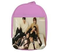 MERCHANDMANIA MOCHILA ROSA mytro kpop disco truly love hate music colegio picnic excursión deporte niños