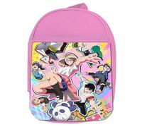 MERCHANDMANIA Mochila Rosa Ponkotsu Fuuki Iin to Skirt-take serie anime romance colegio picnic excursión deporte niños