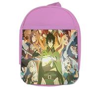 MERCHANDMANIA Mochila Rosa Rising of the shield hero temporada 4 anime isekai colegio picnic excursión deporte niños