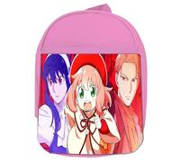 MERCHANDMANIA Mochila Rosa spy family ania yor loid familia accion espias lucha colegio picnic excursión deporte niños